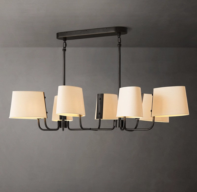 Marina Linear Fabric Chandelier 54"
