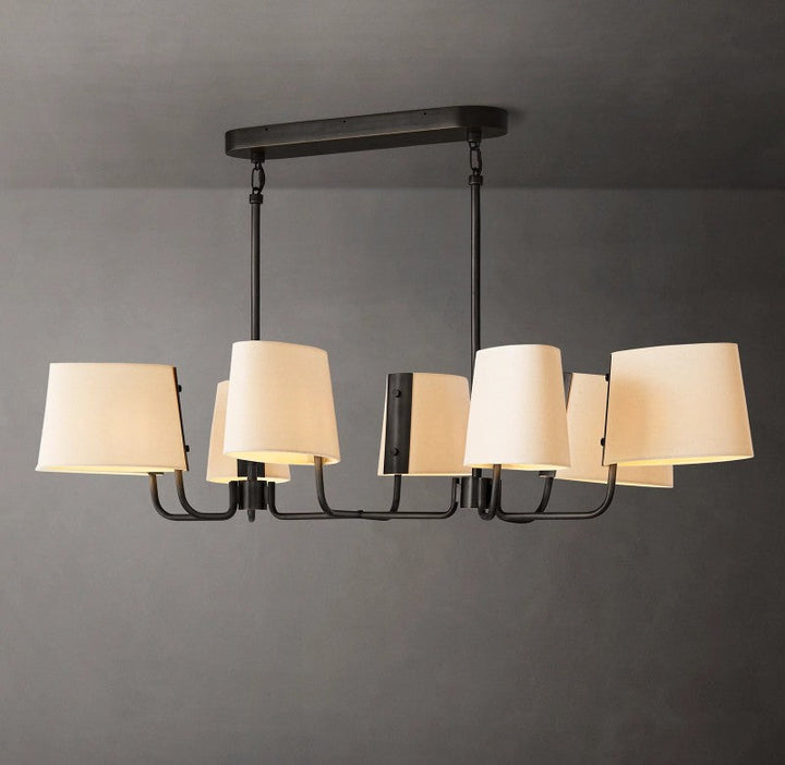 Marina Linear Fabric Chandelier 54"