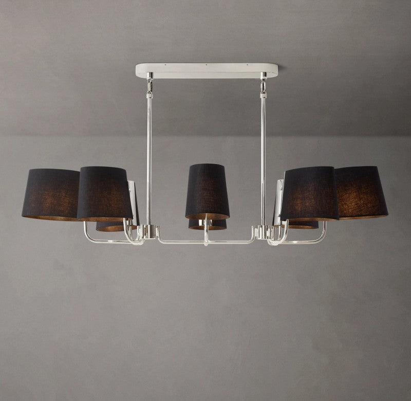 Marina Linear Fabric Chandelier 54"