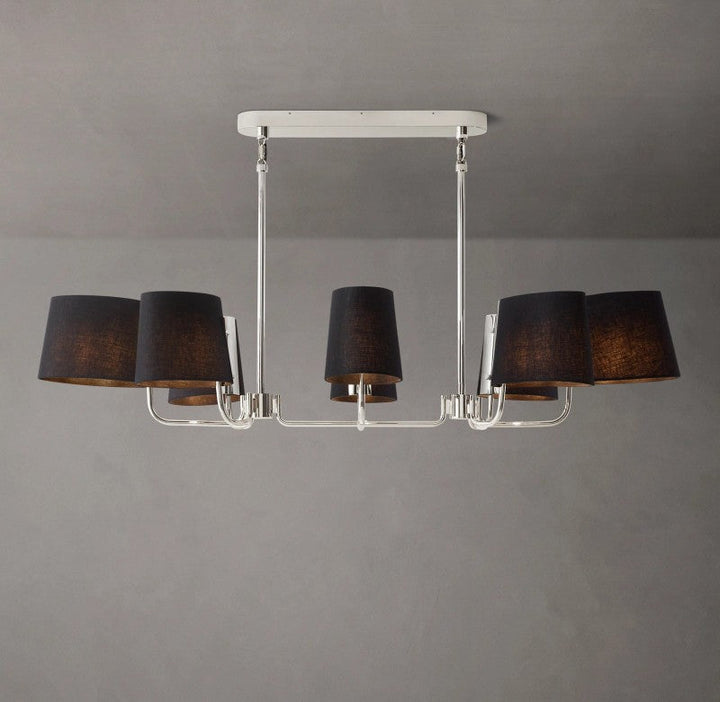 Marina Linear Fabric Chandelier 54"