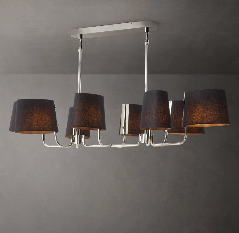 Marina Linear Fabric Chandelier 54"