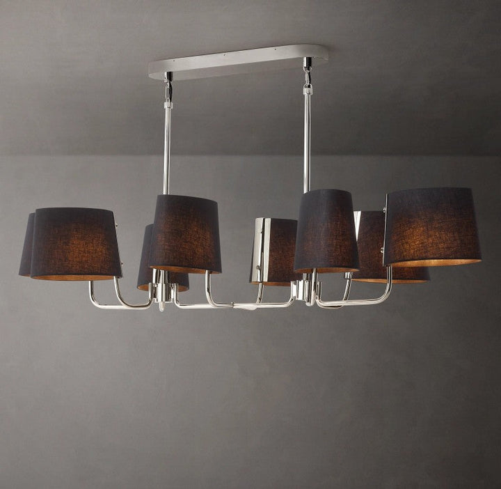 Marina Linear Fabric Chandelier 54"