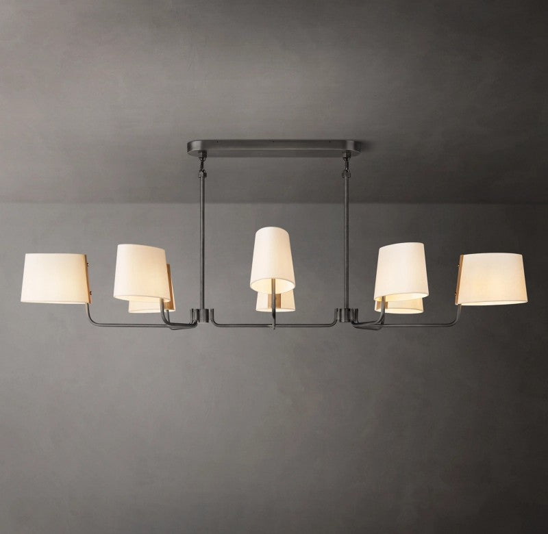 Marina Linear Fabric Chandelier 72"