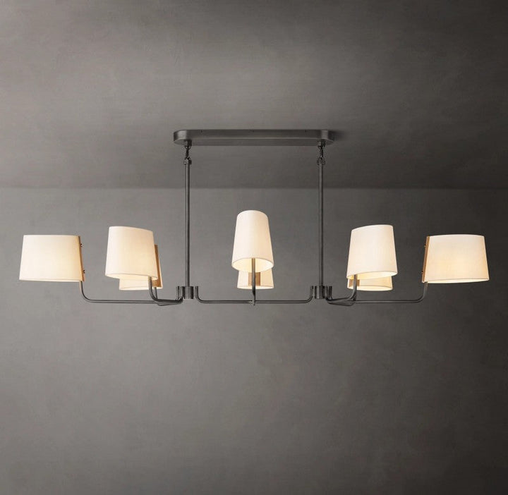 Marina Linear Fabric Chandelier 72"