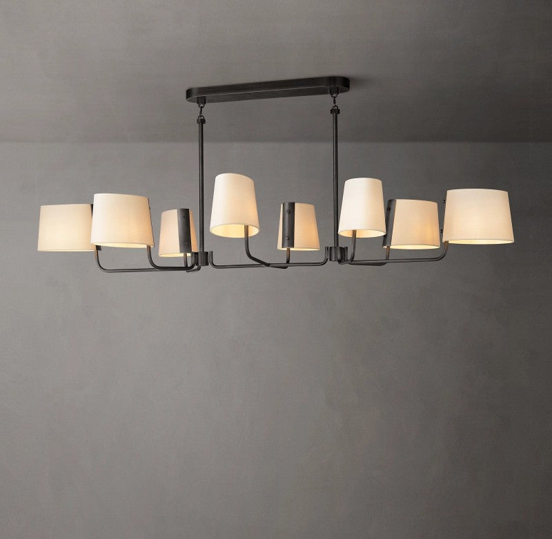 Marina Linear Fabric Chandelier 72"