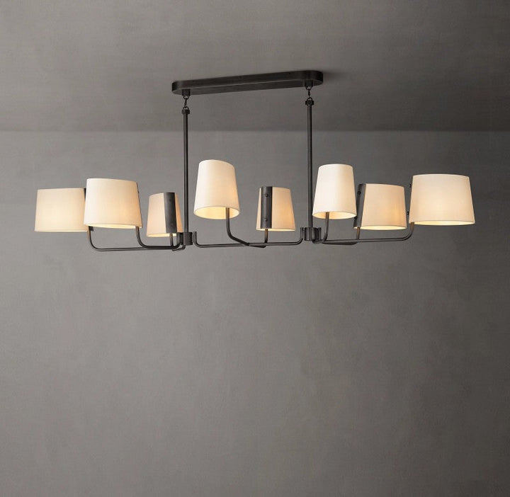 Marina Linear Fabric Chandelier 72"