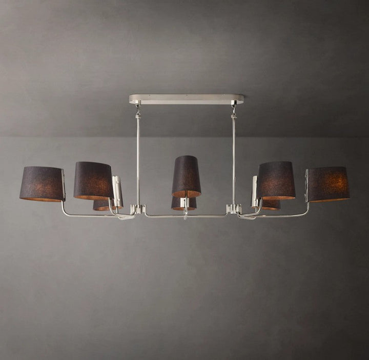 Marina Linear Fabric Chandelier 72"