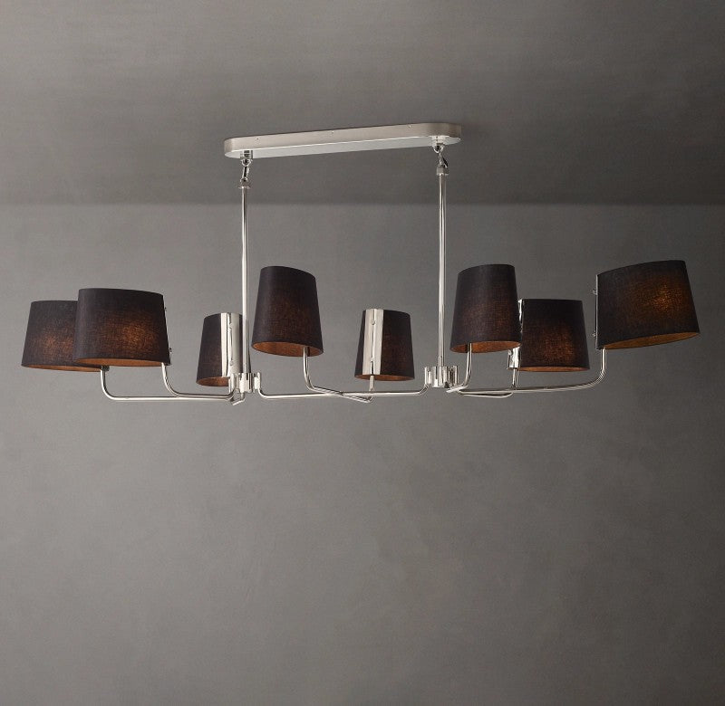 Marina Linear Fabric Chandelier 72"