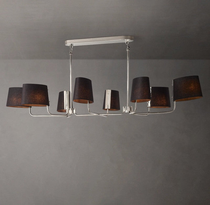 Marina Linear Fabric Chandelier 72"