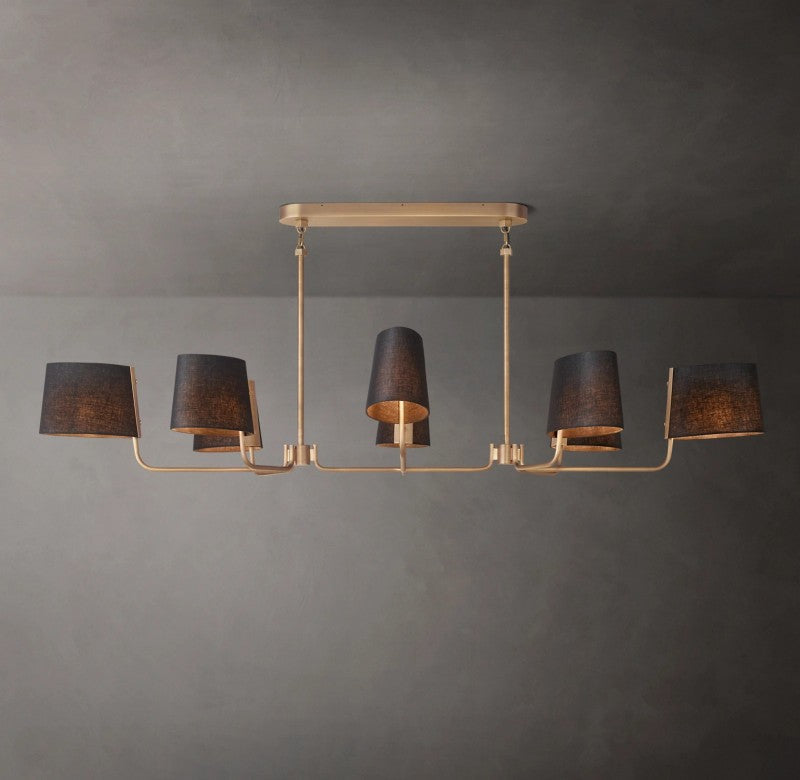 Marina Linear Fabric Chandelier 72"
