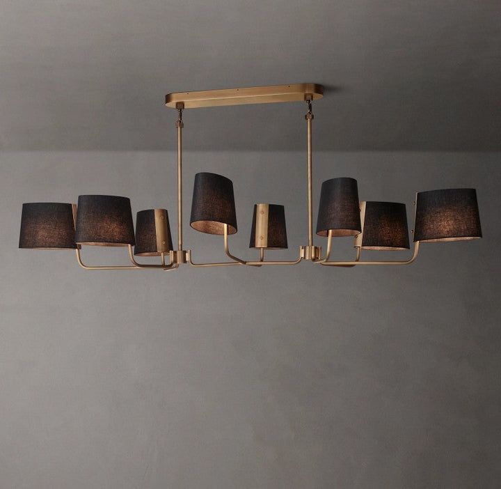 Marina Linear Fabric Chandelier 72"