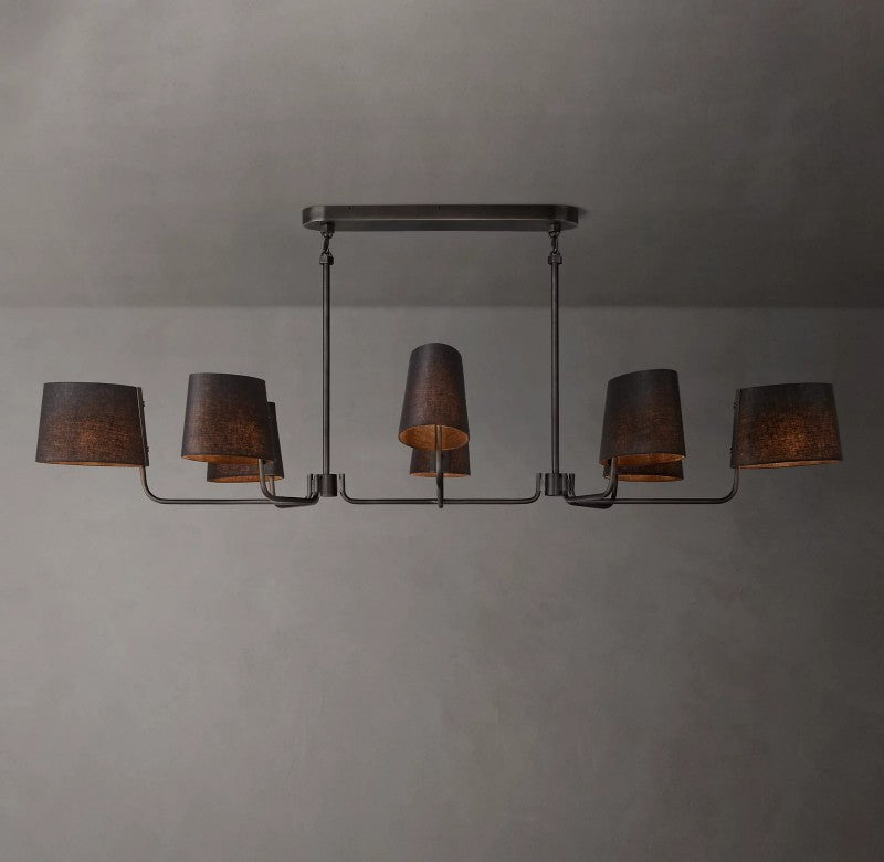 Marina Linear Fabric Chandelier 72"