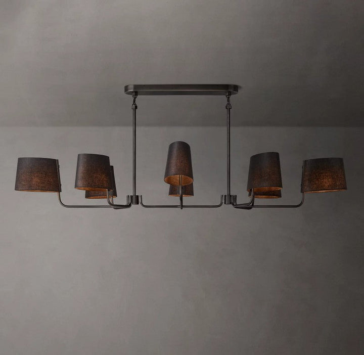 Marina Linear Fabric Chandelier 72"
