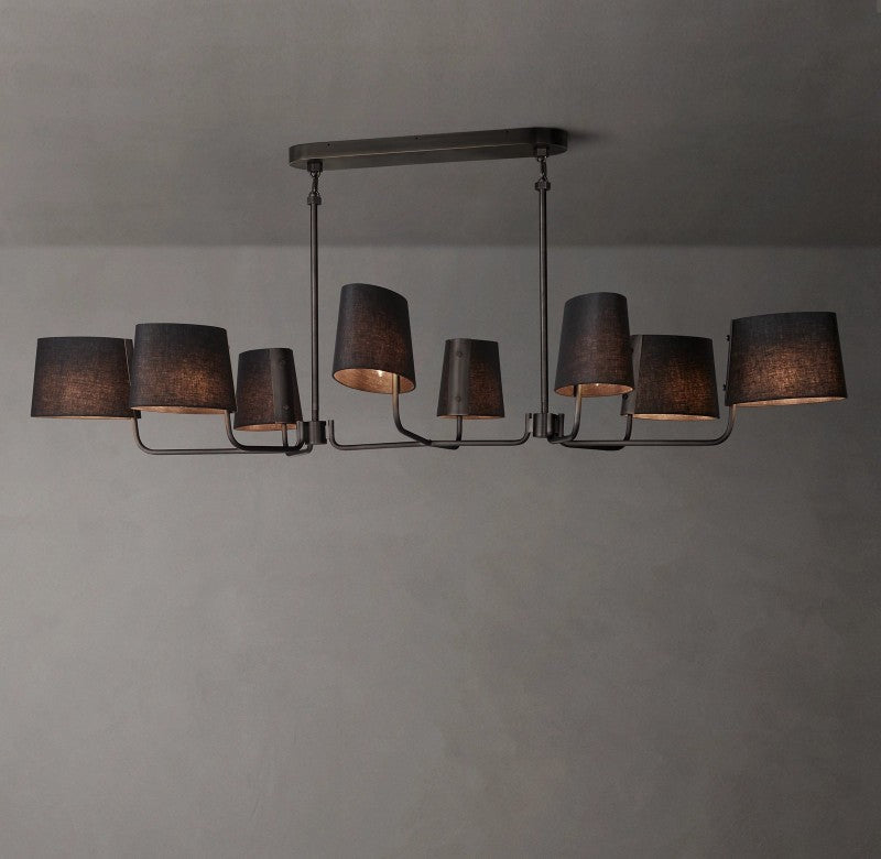 Marina Linear Fabric Chandelier 72"