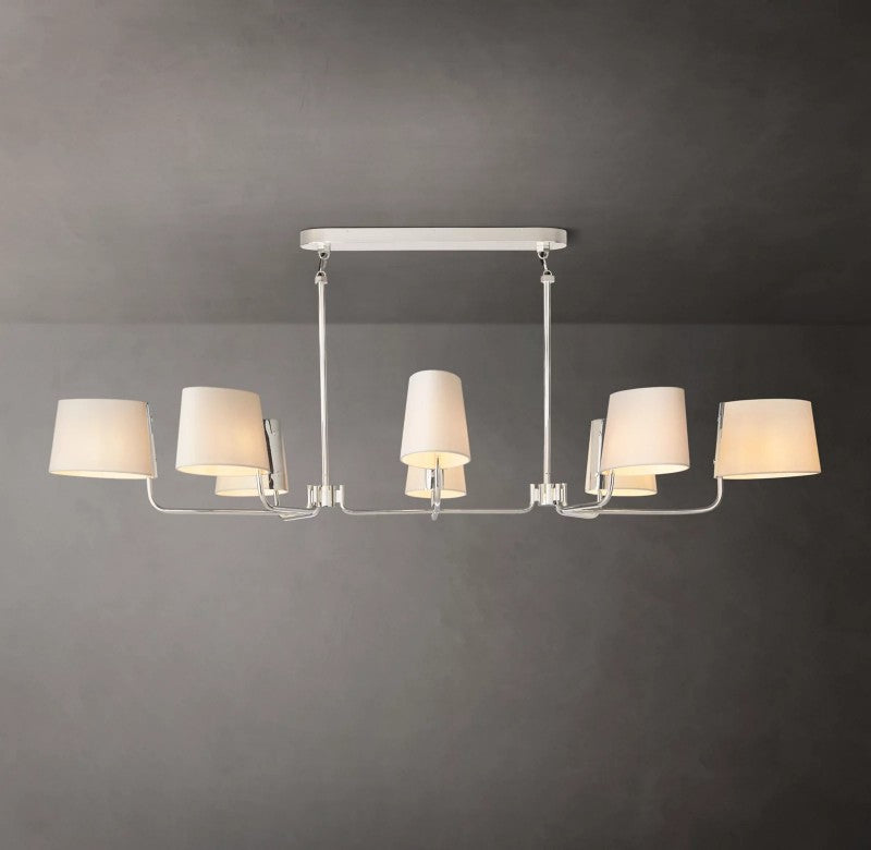 Marina Linear Fabric Chandelier 72"