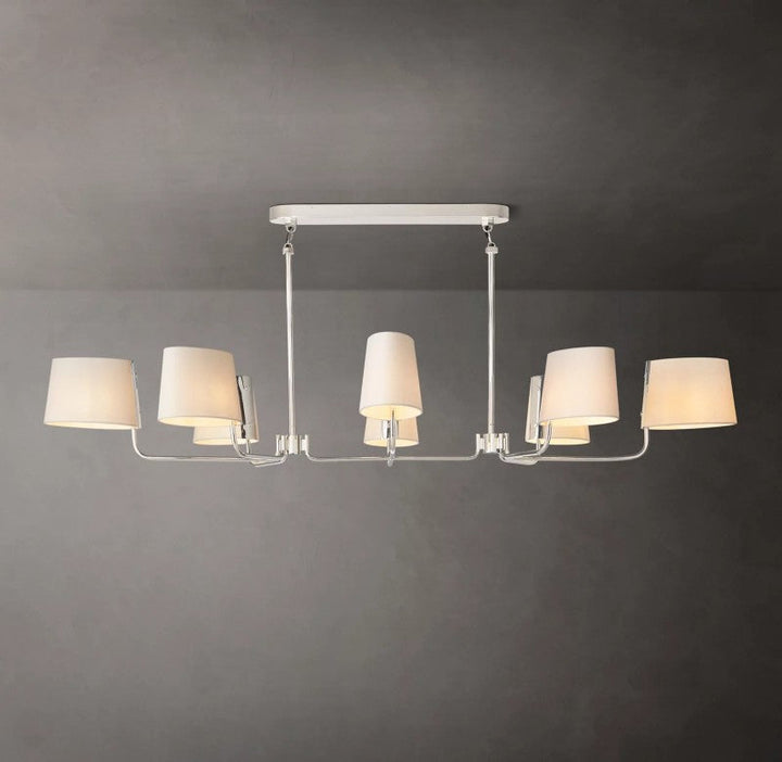 Marina Linear Fabric Chandelier 72"