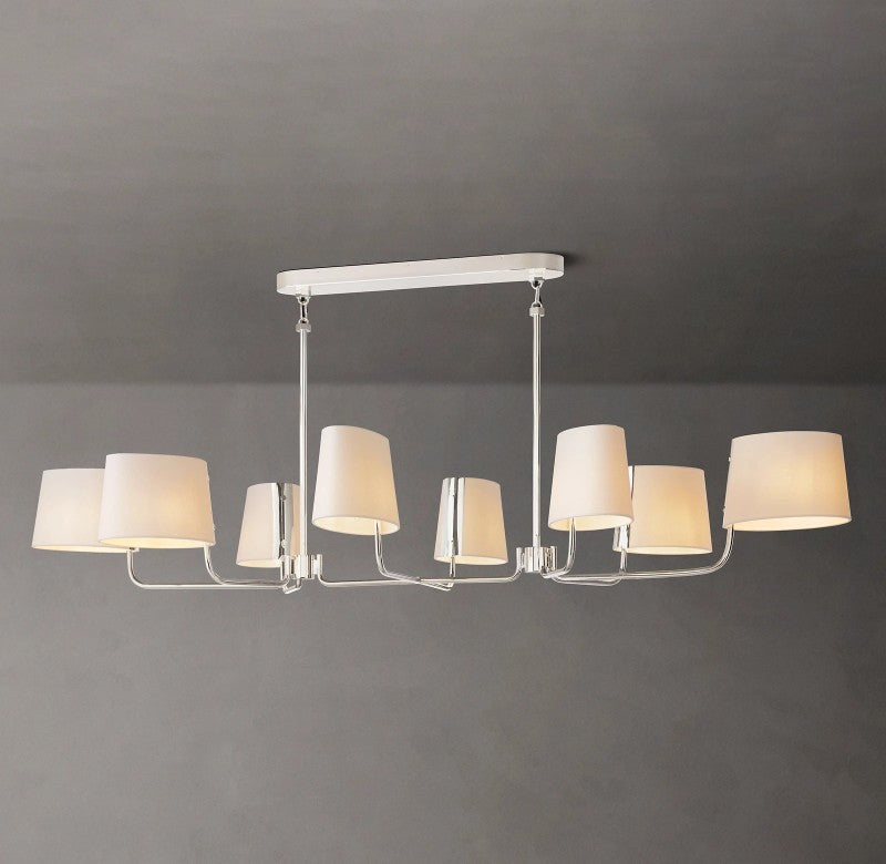 Marina Linear Fabric Chandelier 72"