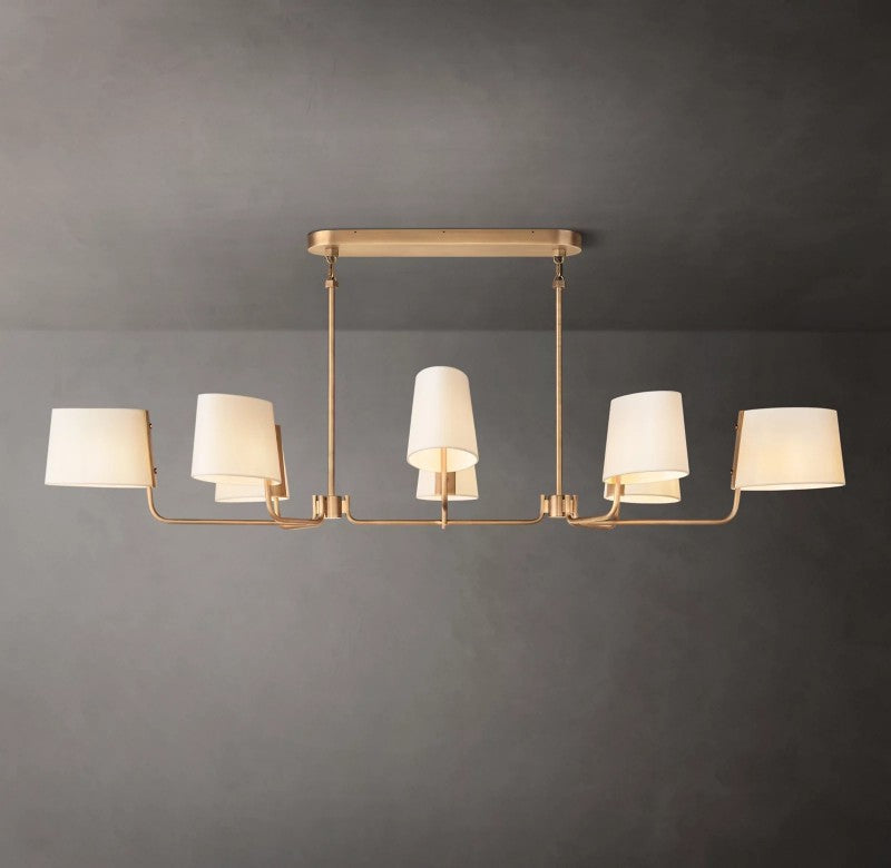 Marina Linear Fabric Chandelier 72"