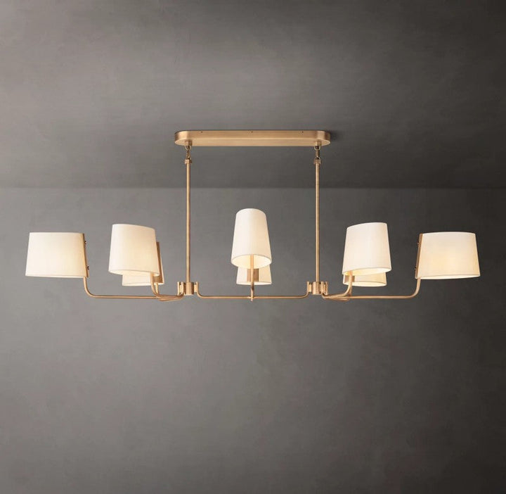 Marina Linear Fabric Chandelier 72"