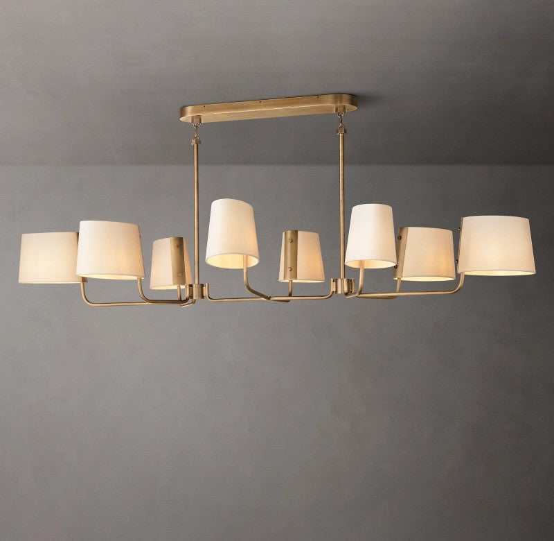 Marina Linear Fabric Chandelier 72"