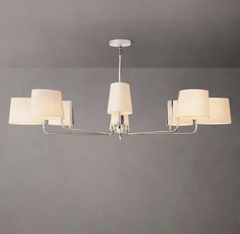 Marina Round Fabric Chandelier 60"