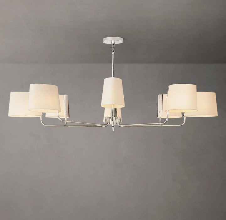 Marina Round Fabric Chandelier 60"