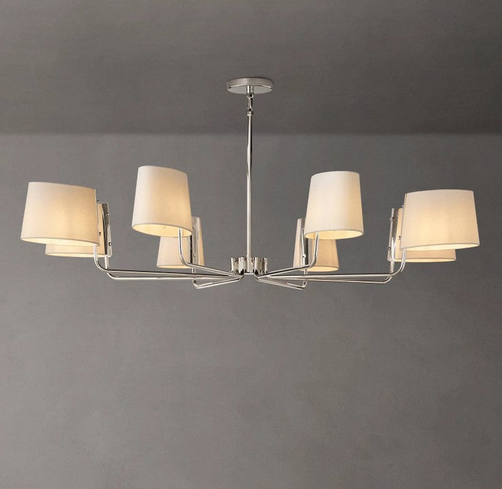 Marina Round Fabric Chandelier 60"