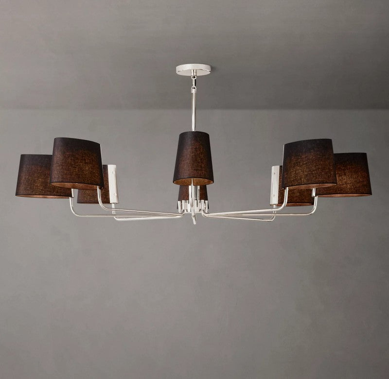 Marina Round Fabric Chandelier 60"