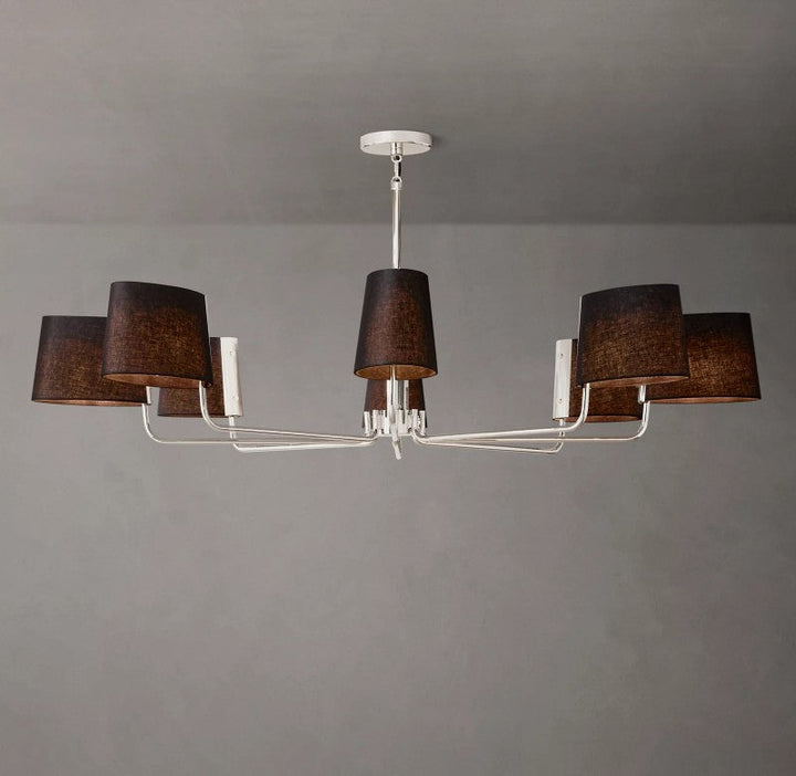 Marina Round Fabric Chandelier 60"
