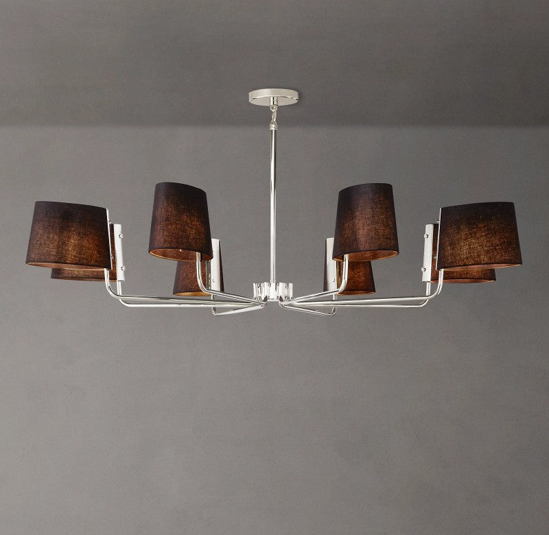 Marina Round Fabric Chandelier 60"