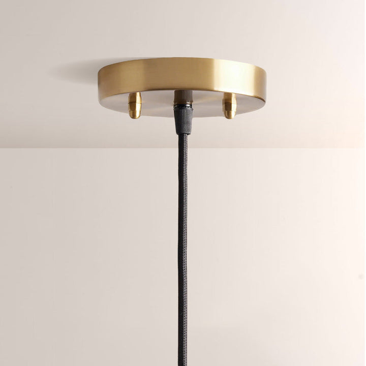 Metild Palm Leaf & Brass Pendant