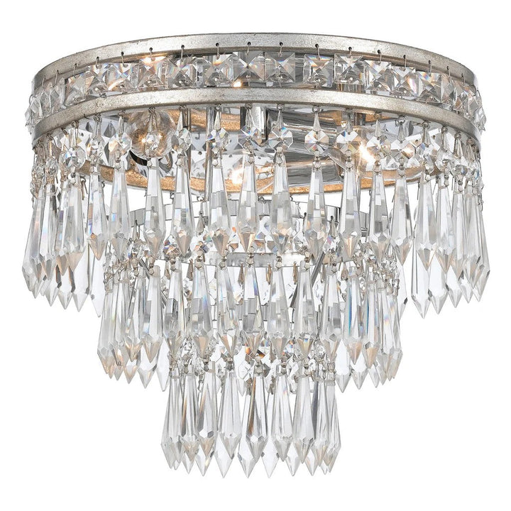 Mercer Flushmount Ceiling Light 12''D 3 Lights