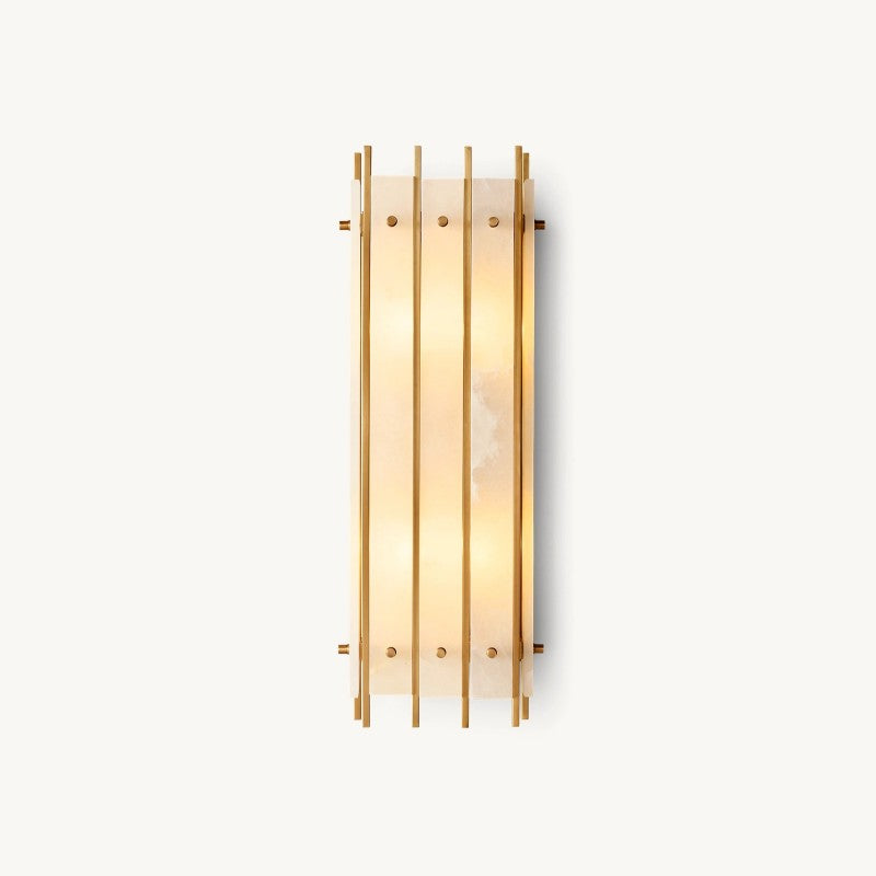 Mervin Alabaster Rectangular Wall Sconce
