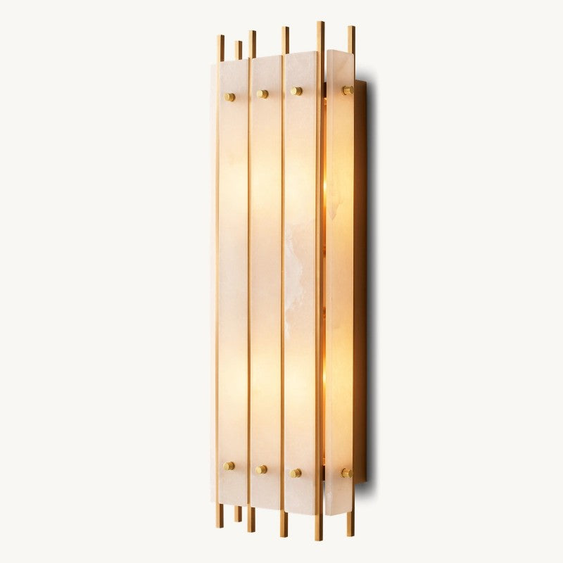 Mervin Alabaster Rectangular Wall Sconce