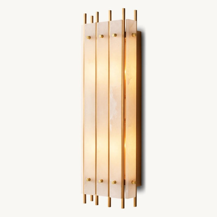 Mervin Alabaster Rectangular Wall Sconce
