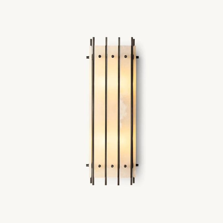 Mervin Alabaster Rectangular Wall Sconce