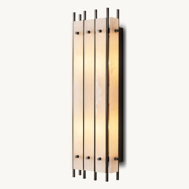 Mervin Alabaster Rectangular Wall Sconce