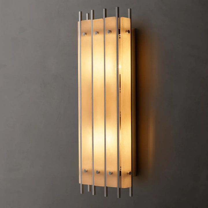 Mervin Alabaster Rectangular Wall Sconce