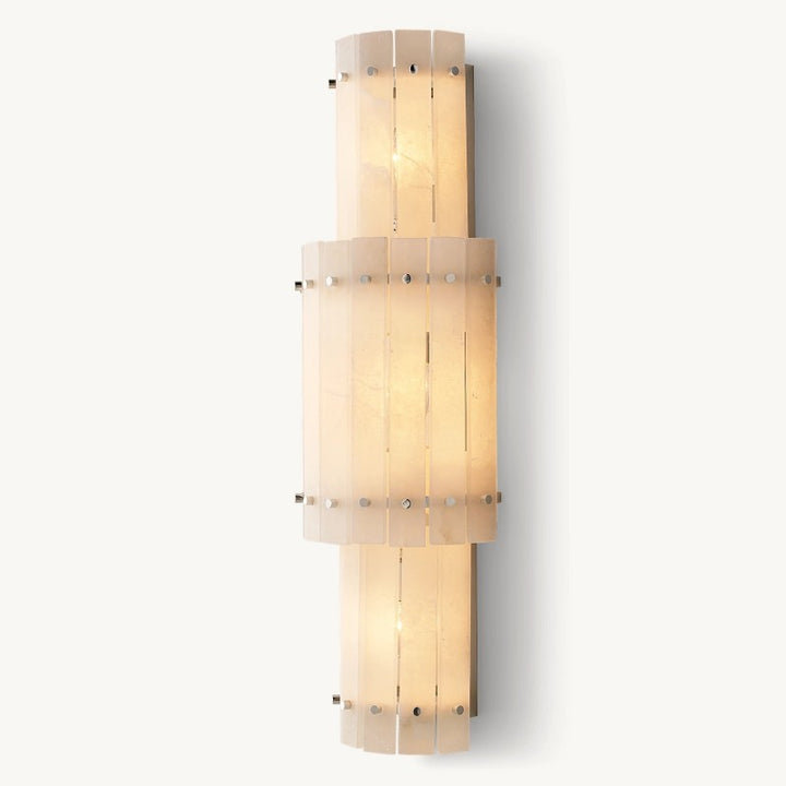 Mervin Alabaster Round Wall Sconce