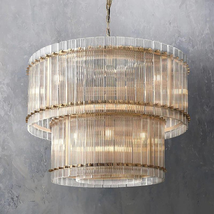 Mervin 2-Tier Round Chandelier 37"