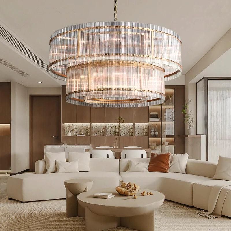 Mervin 2 Tier Round Chandelier 72''