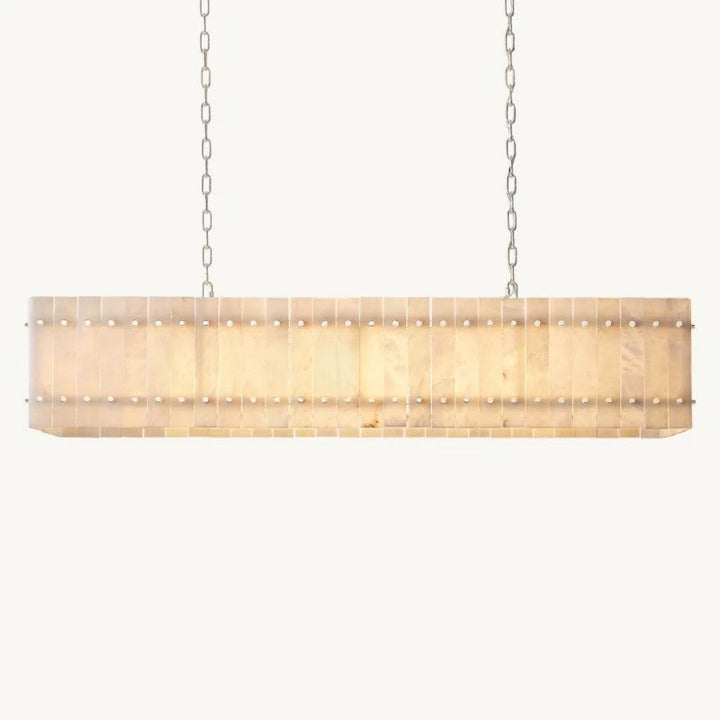 Mervin  Alabaster Linear Chandelier 54"