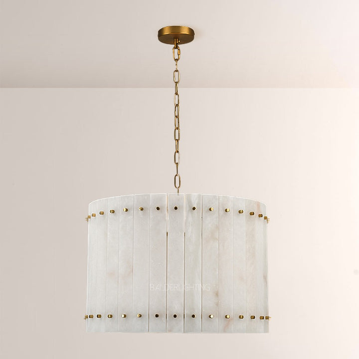 Mervin Alabaster Round Chandelier 22"