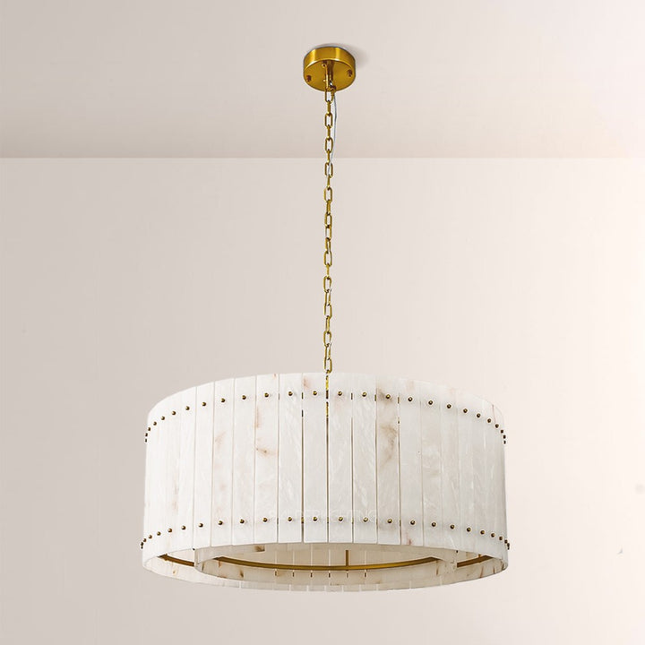 Mervin Alabaster Round Chandelier 37"