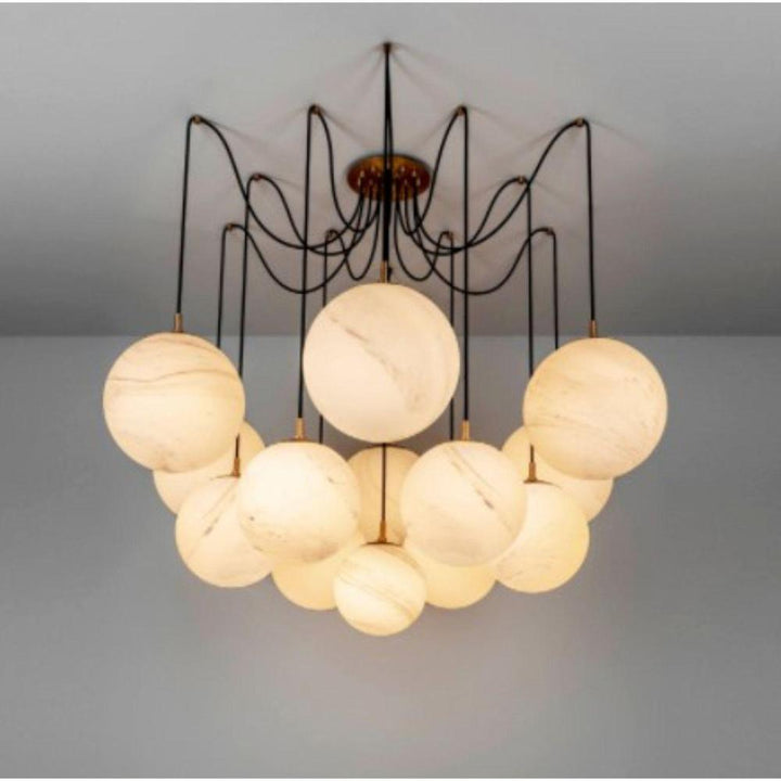 Alabaster Ball Chandelier