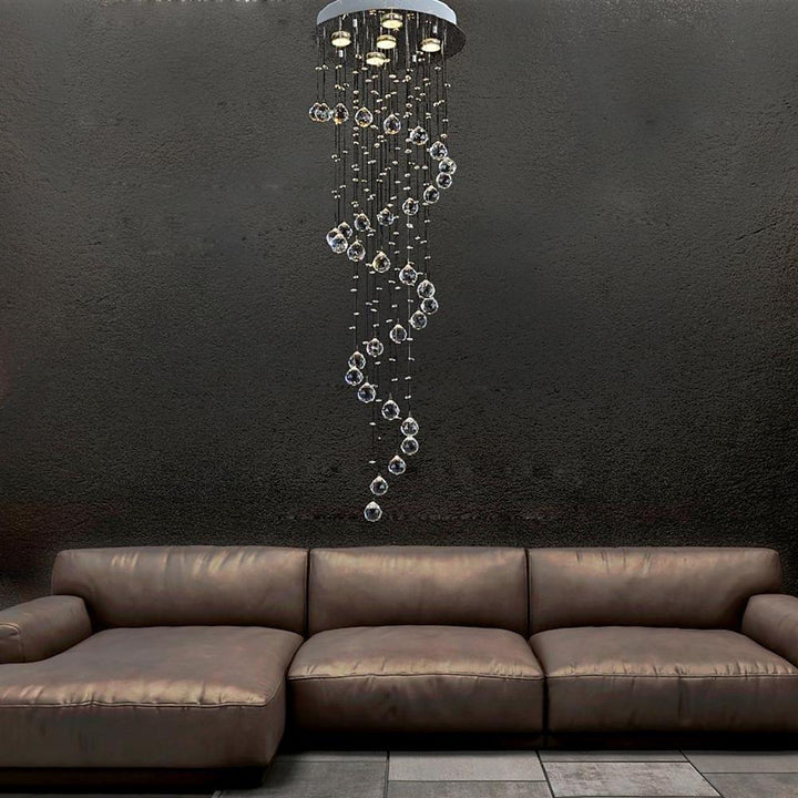 Modern Spherical Crystal Contemporary Chandelier