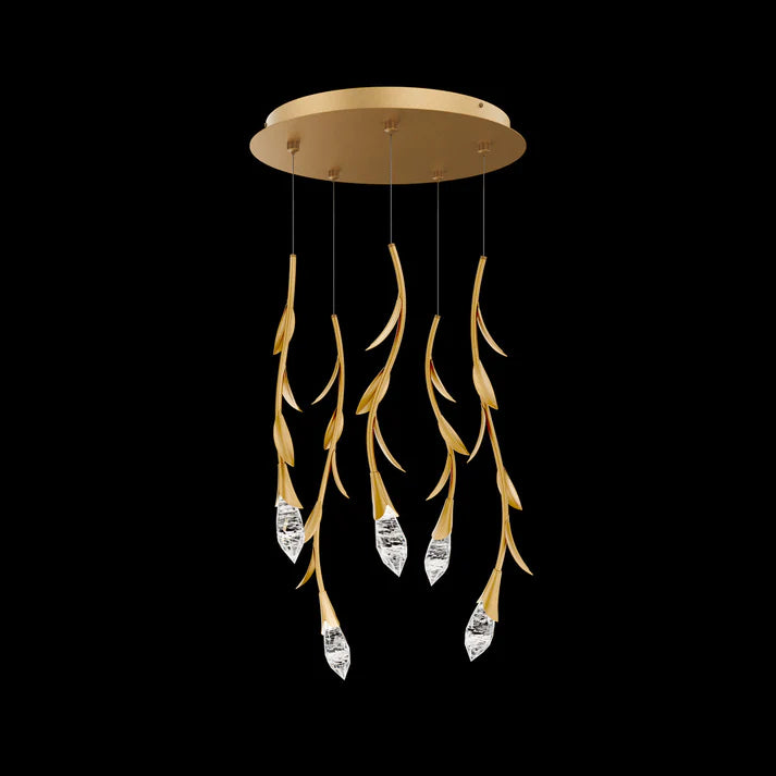 Modern Luxury Floating Branches Floral Crystal Chandelier
