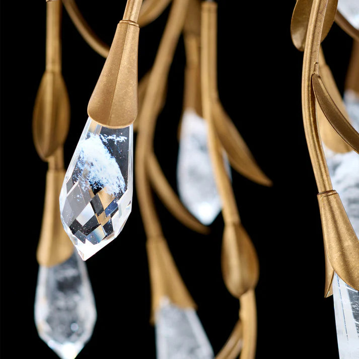 Modern Luxury Floating Branches Floral Crystal Chandelier