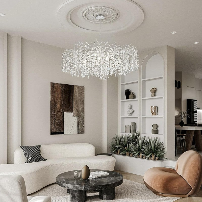 Modern Tree Branch Crystal Chandelier
