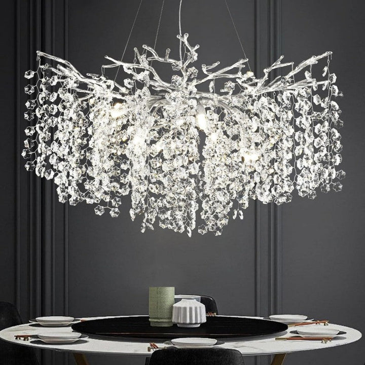 Modern Tree Branch Crystal Chandelier